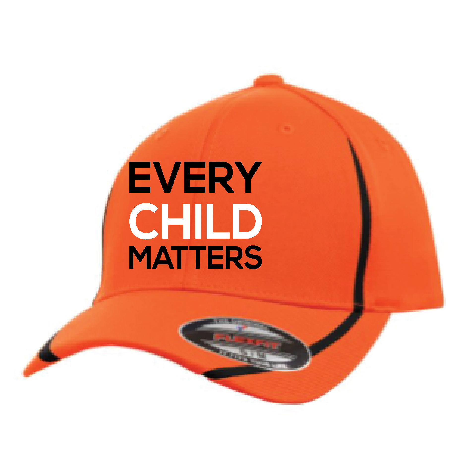 TeamFS Orange Day ATC Flex Fit Performance Hat Stitched with Every Child  Matters